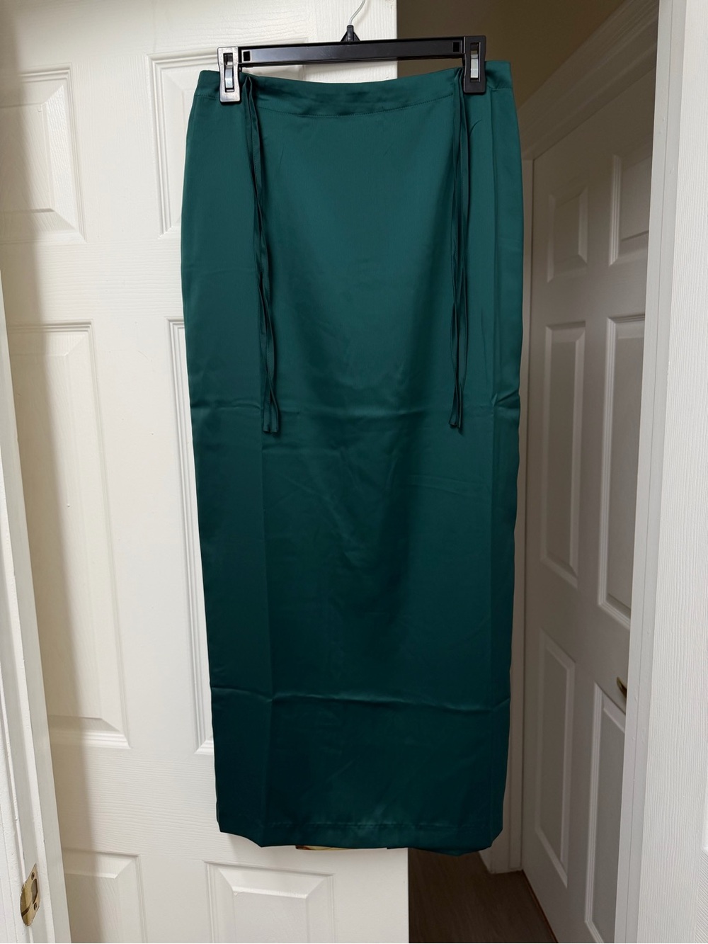 NWT Free People Rosetto Column Skirt Emerald Green Size 6 - Picture 5 of 14